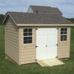 Oconomowoc 10x12 with LP lap siding and windows.